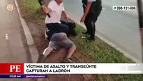 Víctima de robo atrapó a ladrón en Pueblo Libre. Foto y video: América Noticias