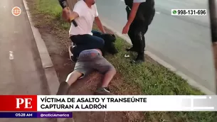 Víctima de robo atrapó a ladrón en Pueblo Libre. Foto y video: América Noticias