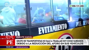 Buses llenos en Puente Nuevo. América Noticias