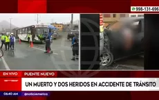 Puente Nuevo: un muerto y dos heridos en accidente de tránsito - Noticias de nuevo-domicilio