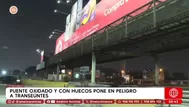 Puente oxidado y con huecos pone en riesgo a peatones en Callao