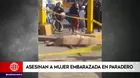 Puente Piedra: Asesinan a mujer embarazada en paradero