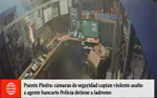 Puente Piedra: cámaras de seguridad captan asalto a agente bancario - Noticias de prestamo bancario