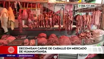 Decomiso de carne de caballo. Foto y video: América Noticias