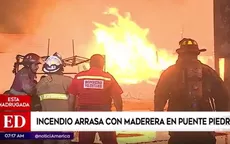 Puente Piedra: incendio consumió maderera en la Panamericana Norte - Noticias de edicion-dominical
