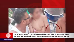 Hermanos recibieron descarga eléctrica. América Noticias