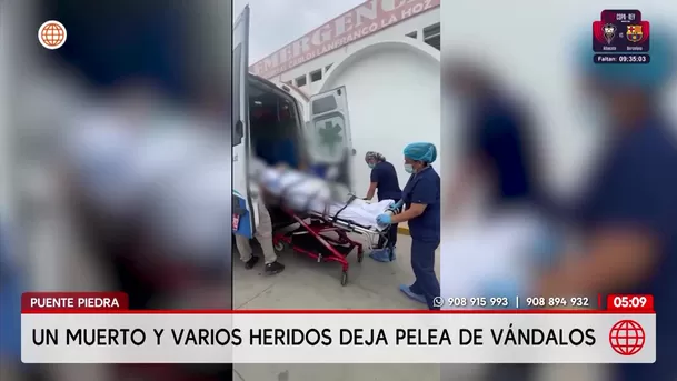 Un joven muerto y ocho heridos tras violento ataque de pandilleros en Puente Piedra. Foto: América Noticias