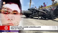 Motociclista murió en Puente Piedra. Foto y video: América Noticias