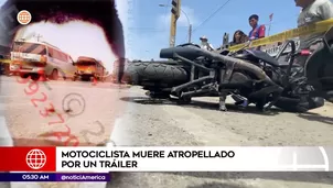 Motociclista murió en Puente Piedra. Foto y video: América Noticias