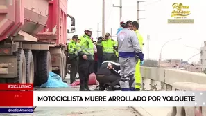 Su cuerpo quedó tendido en uno de los carriles del kilómetro 24 de la Panamericana Norte