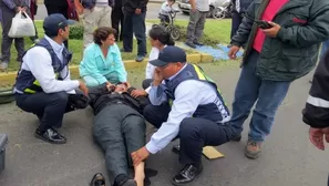 La mujer quedó con la pierna izquierda destrozada. Foto: Referencial/archivo El Comercio