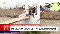 Reparación de puente en Puente Piedra. Foto y video: América Noticias