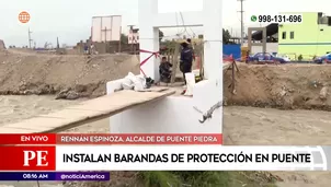 Reparación de puente en Puente Piedra. Foto y video: América Noticias