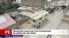 Puente Piedra: Municipio demolió casa construida en medio de una pista