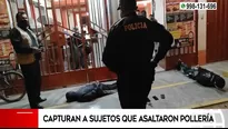 Puente Piedra: Policía captura a sujetos que asaltaron pollería. 