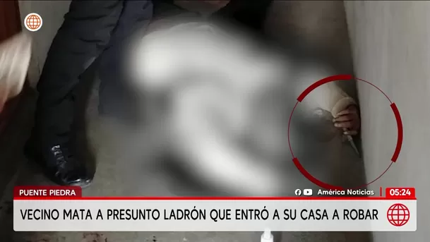 Propietario balea a presunto ladrón que ingresó a su casa en Puente Piedra. Foto: América Noticias Propietario balea a presunto ladrón que ingresó a su casa en Puente Piedra. Foto: América Noticias