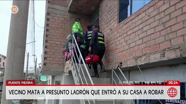 Propietario balea a presunto ladrón que ingresó a su casa en Puente Piedra. Foto: América Noticias Propietario balea a presunto ladrón que ingresó a su casa en Puente Piedra. Foto: América Noticias