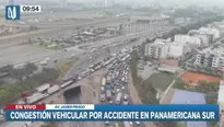 Ante esta situación, pasajeros tuvieron que bajarse de los buses para continuar con su ruta