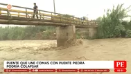 Puente que une Comas con Puente Piedra podría colapsar