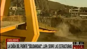 Caída del puente Solidaridad. Foto: América Noticias