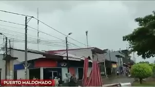 Las calles llenas de charco dificultaron el tránsito de personas y vehículos. Este temporal preocupa a la población. / Video: América Noticias