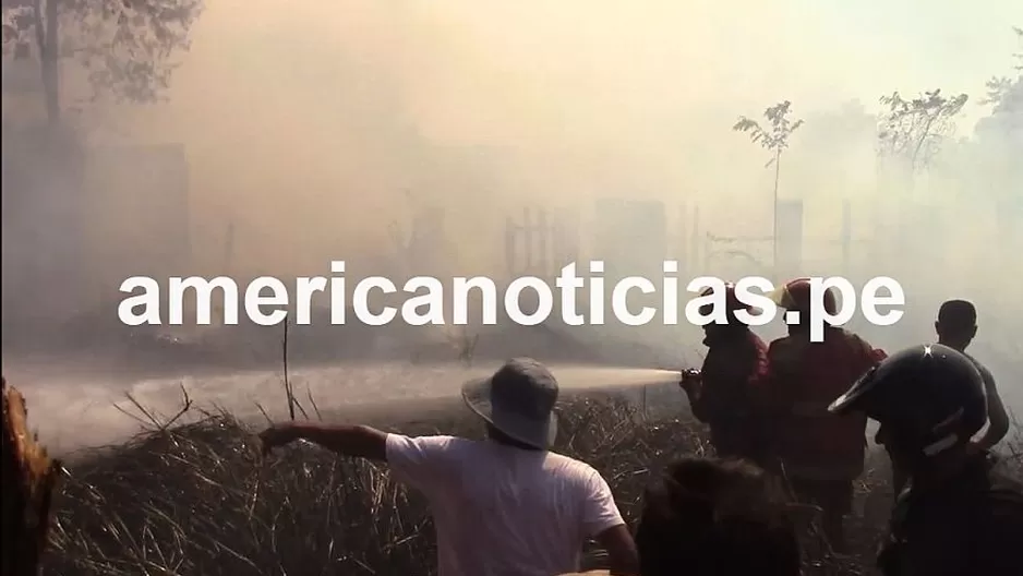 El fuego afectó a varias familias de bajos recursos. Foto: América Noticias