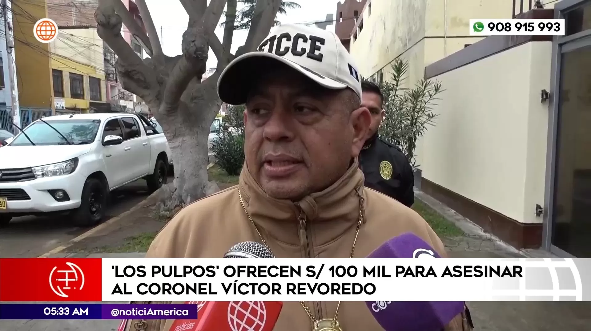 Ofrecen dinero para asesinar al coronel Víctor Revoredo. Foto: América Noticias