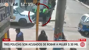 Puno: Acusan a tres policías de robar 30 mil dólares a mujer. Foto y video: América Noticias