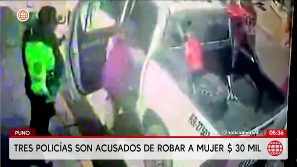 Puno: Acusan a tres policías de robar 30 mil dólares a mujer. Foto: América Noticias Puno: Acusan a tres policías de robar 30 mil dólares a mujer. Foto: América Noticias