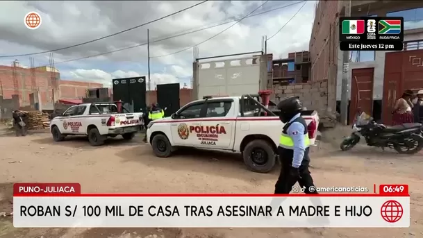 Puno: Asalto en Juliaca deja dos muertos y un herido. Foto: América Noticias Puno: Asalto en Juliaca deja dos muertos y un herido. Foto: América Noticias