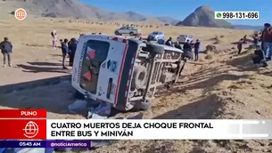 Accidente de tránsito en Puno. Foto y video: América Noticias