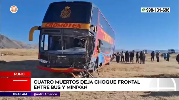 Accidente de tránsito en Puno. Foto: América Noticias