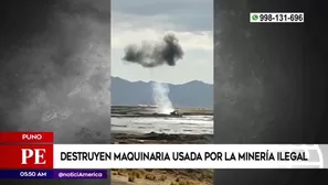 Minería ilegal en Puno. América Noticias