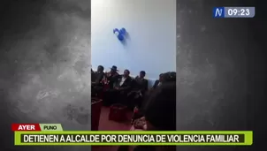 Detenido alcalde en Puno. Video: Canal N