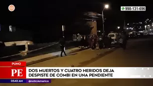 Accidente de tránsito en Puno. Foto y video: América Noticias