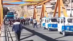 Un grupo de manifestantes continúan bloqueando el puente internacional. / Video: Canal N