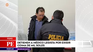 Médico legista exigió coima en Puno. Foto y video: América Noticias