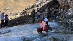 Pacaje celebró festival del hielo pese al intenso frío. Video: Canal N