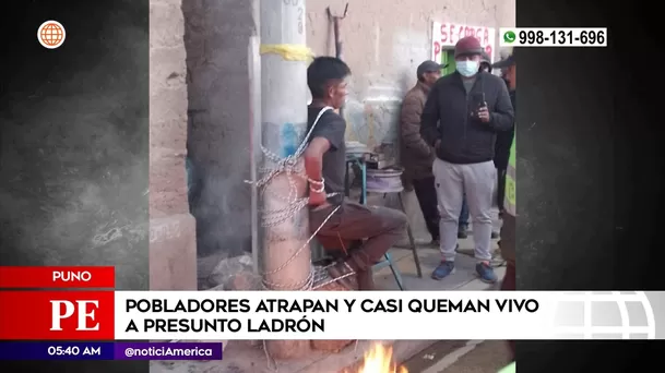 Capturan a ladrón en Puno. Foto: América Noticias Capturan a ladrón en Puno. Foto: América Noticias