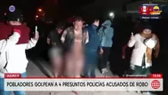 Puno: Pobladores retienen a presuntos policías acusados de robo