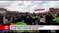 Paro en Puno a favor a liberación de Walter Aduviri. Foto y video: América Noticias