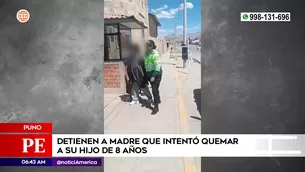 Capturan a madre que intentó quemar a su hijo de 8 años en Puno. Foto y video: América Noticias