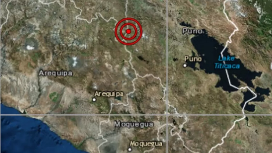 El sismo ocurrió en Puno. Foto: IGP El sismo ocurrió en Puno. Foto: IGP