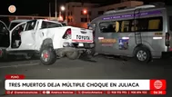 Puno: Tres muertos deja múltiple choque en Juliaca