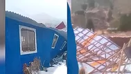 Puno: vientos dañan colegio y arrancan techos de casas