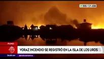 Incendio en Puno. América Noticias