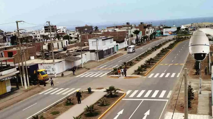 En la primera etapa el distrito implementó 12 cámaras. Foto: Andina En la primera etapa el distrito implementó 12 cámaras. Foto: Andina