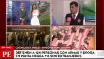 Serán acusados por tenencia ilegal de armas y tráfico de drogas. Foto-Video: Canal N