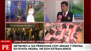 Serán acusados por tenencia ilegal de armas y tráfico de drogas. Foto-Video: Canal N