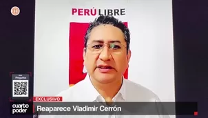 Vladimir Cerrón reaparece desde la clandestinidad tras 2 años prófugo. Critica a Dina Boluarte, a quien acusa de deslealtad, y afirma que su caída era previsible. Video: Cuarto Poder